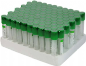 Lithium Heparin and Gel -  glass vacuum blood collection tube.
